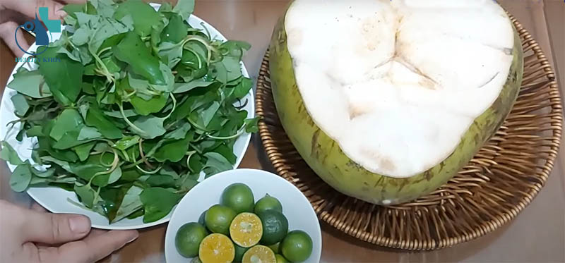 Cách làm rau diếp cá với nước dừa