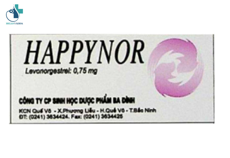 Thuoc tranh thai khan cap Happynor 0 75mg