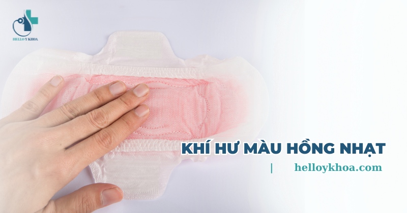 khí hư màu hồng nhạt