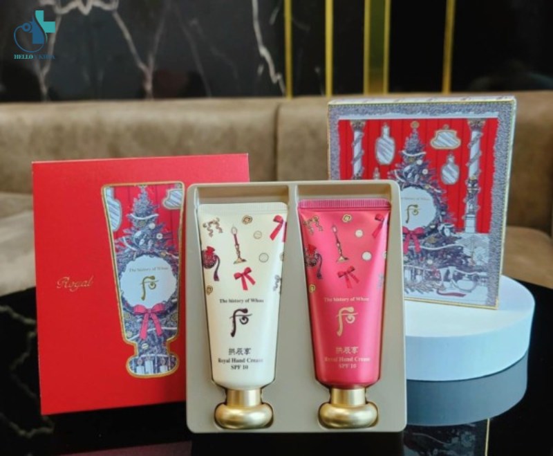 Kem dưỡng ẩm giảm nhăn cho da tay Whoo Gongjinhyang Hand Cream 